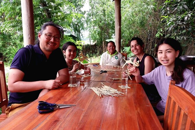 Day-time Bamboo weaving & Cooking Classes join-in - How the four-hour schedule works