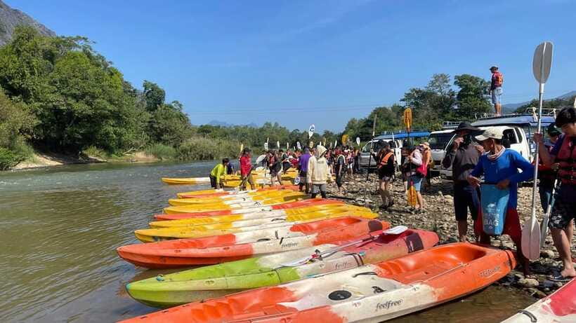 Day Trip Vientiane - VangVieng by Express Train - A 30-minute cruise on the Nam Song River