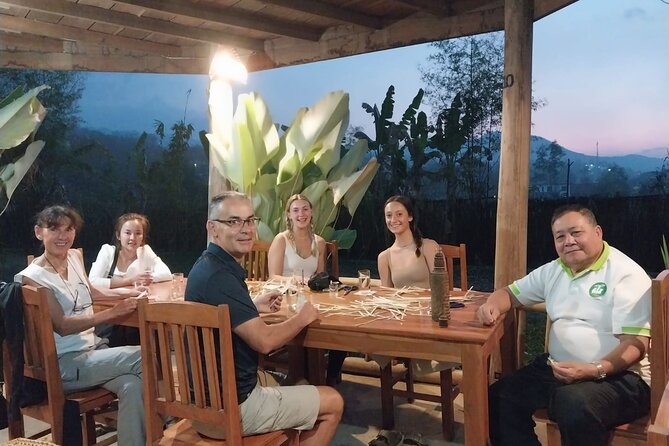 Evening Bamboo weaving & Cooking classes join-in - Eating dinner you helped prepare