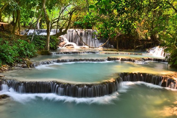 Full Day bamboo experience with cooking class & Kuang si waterfalls - Weaving a bamboo souvenir mat