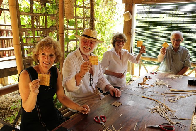 Full Day bamboo experience with cooking class & Kuang si waterfalls - The Bamboo Experience beside the rice fields