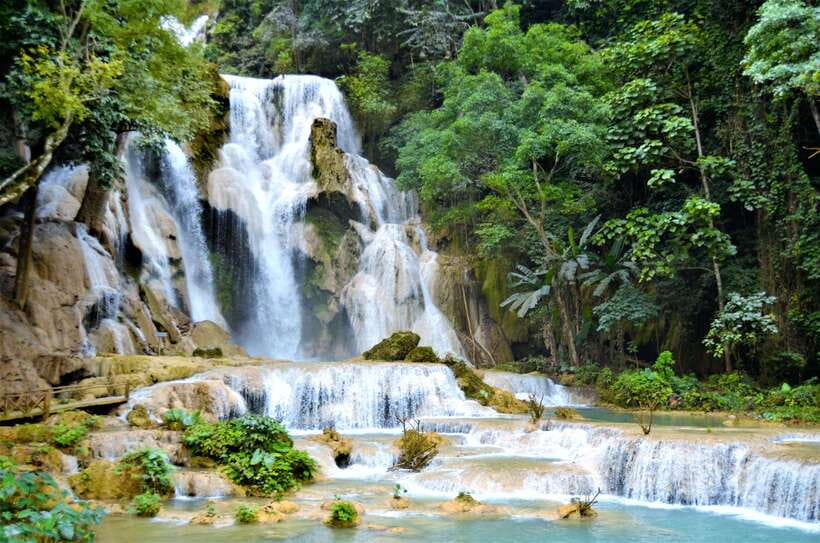 Kuang Si Waterfall, Tree Top Cafe, Ziplining - Is $115 good value?