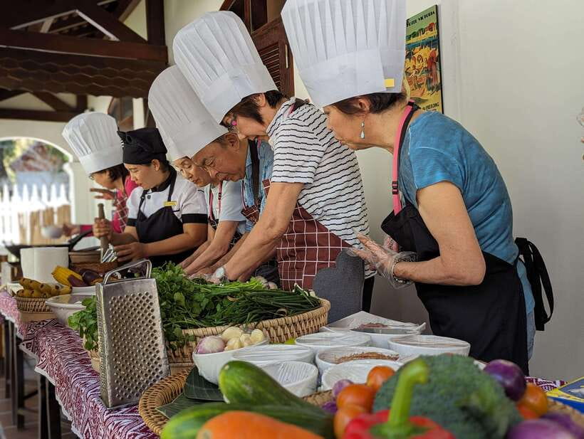 Luang Prabang: Cooking Class at the Former Royal Palace - Lunch beside the Mekong
