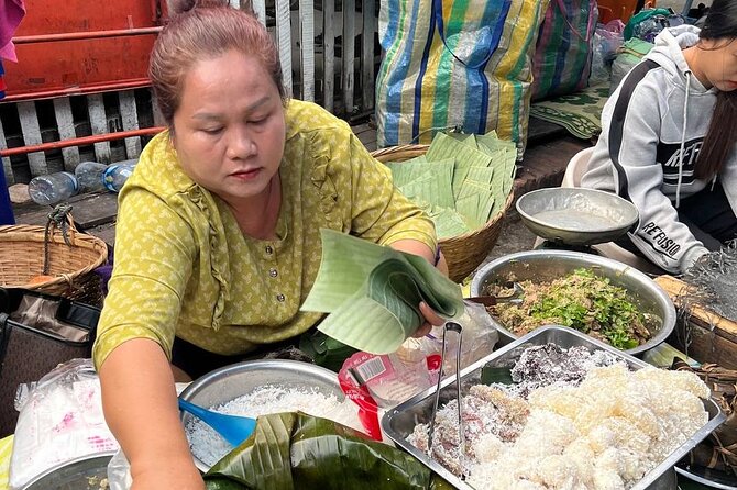 Luang Prabang Local Market and Morning Food Tour with Drinks - Four dishes that shape the morning