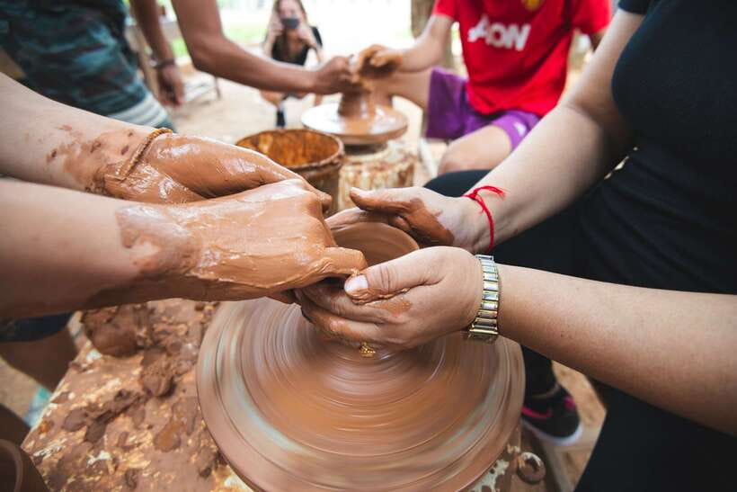 Luang Prabang: Pottery Workshop & Wat Chomphet cycling Tour - Making Pottery in Ban Chan