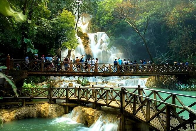 Luang Prabang's Beauty & Heritage in 1 Day - All-Inclusive Tour - Four hours at Kuang Si Falls