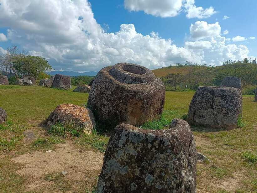 Plain of jars share group tour - Site 3: Ban Xieng Di and the rice-field route