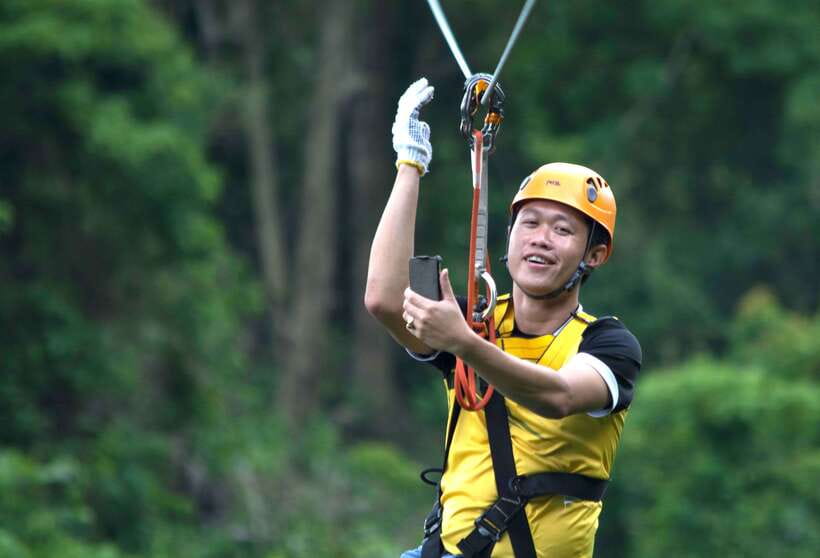 Vang Vieng: Half-Day Zip Lining with Cave Exploration Option - Six or seven lines, 12 platforms, and two bridges