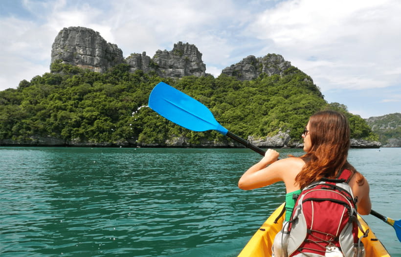 Vang Vieng: Kayaking&Water Cave&Tham Chang&Blue Lagoon 1 - Cooling off at Blue Lagoon 1