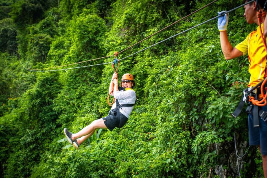 Vang Vieng: Zipline&Water Cave&Tham Chang&Blue Lagoon 1 - A full day of action around Vang Vieng