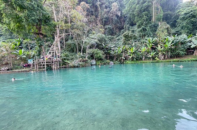 VangVieng Climbing and Ballon Area (Departure from Vientiane) - Blue Lagoon 3, the day’s best chance to cool off