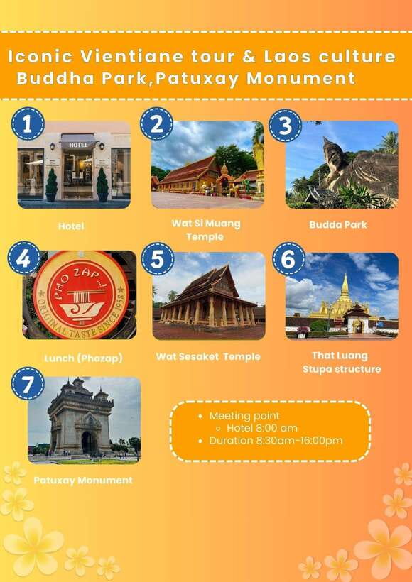 Vientiane: Cultural Tour with Buddha Park and Patuxay - Patuxay brings the best city views